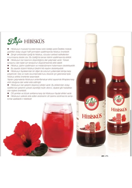 Hibiskus Suyu/ Hatmi Çiçeği/amber 250ML fiyatları