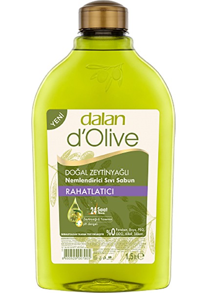 3 Adet Dalan Dolive Sıvı Sabun Rahatlatıcı 1,5 L