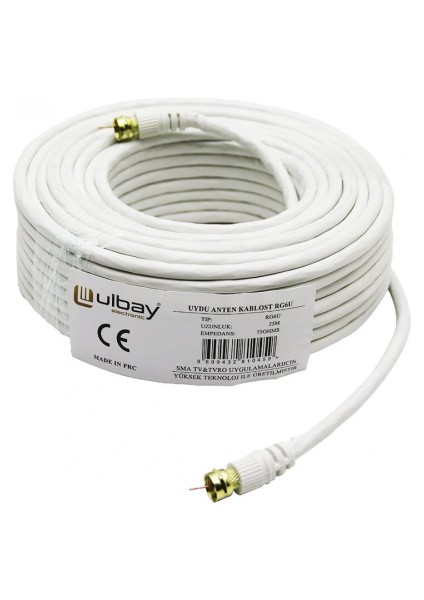 25 Metre RG6U Uydu Anten Kablosu (5324)