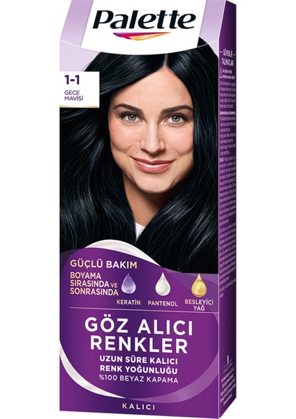 Icc 1-1 Gece Mavisi Saç Boyası