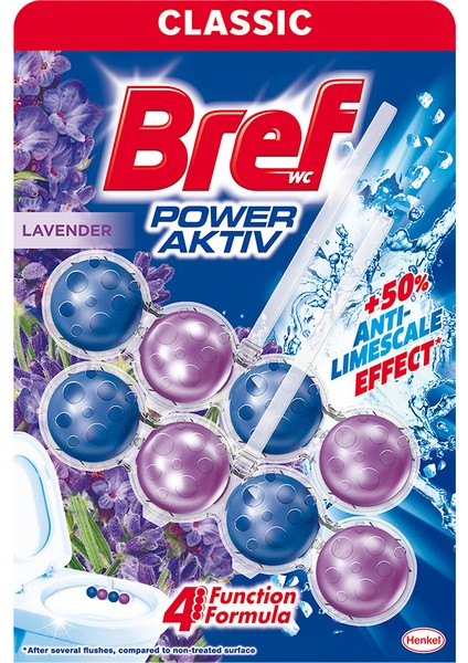 3 Adet Bref Power Aktiv Wc Temizleyici Blok 2'li Lavanta fiyatları