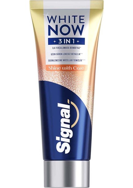 White Now 3ın1 Shine Diş Macunu 75 ml 2 Adet