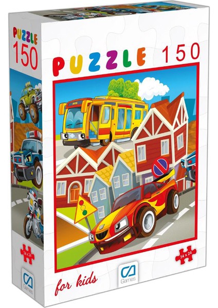 3 Adet Arabalar Puzzle 150 Parça CA6107 fiyatları