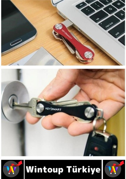 Kompakt Ses Çıkarmaz Karışıklık Önleyen USB Bıçak Şişe Açacağı Pratik Akıllı Anahtarlık Düzenleyici fırsatları