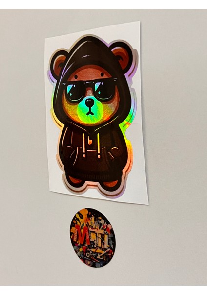 Ayıcık - Araba Motosiklet Kask Laptop Cam Etiket Baskı 7,5X10CM fiyatları