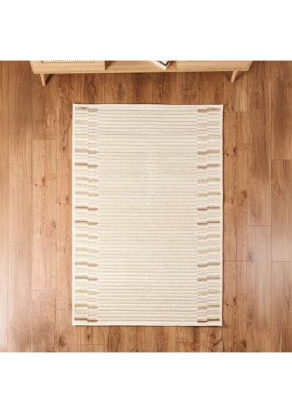 Soft Mono Tozumaz Antialerjik Halı - Bej - 120X180 cm