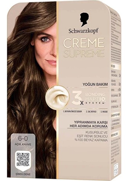4 Adet Creme Supreme Saç Boyası 6-0 Açık Kahve fiyatları