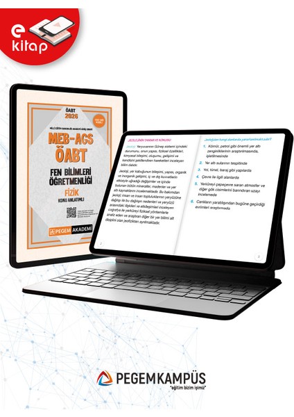 2026 Meb-Ags Öabt Fen Bilimleri Öğretmenliği Konu Anlatımlı E-Kit modelleri