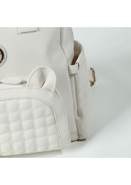 M&y Kitty Deri Anne Bebek Bakım Sırt Çantası 7271 Krem fırsatları