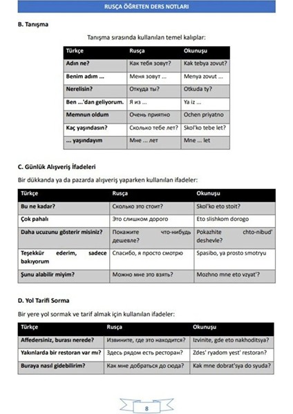 Rusça Öğreten Ders Notları indirimleri