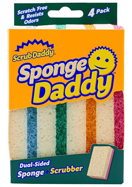 4 Adet Sponge Daddy Bulaşık Süngeri 4'lü Paket