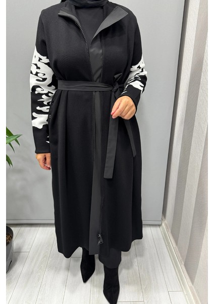 Çelik Örme Fermuarlı Triko Kap Siyah MISS262 modelleri