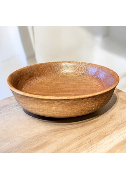 🌳 El Yapımı Meşe Ağacından Ahşap Tabak fırsatları