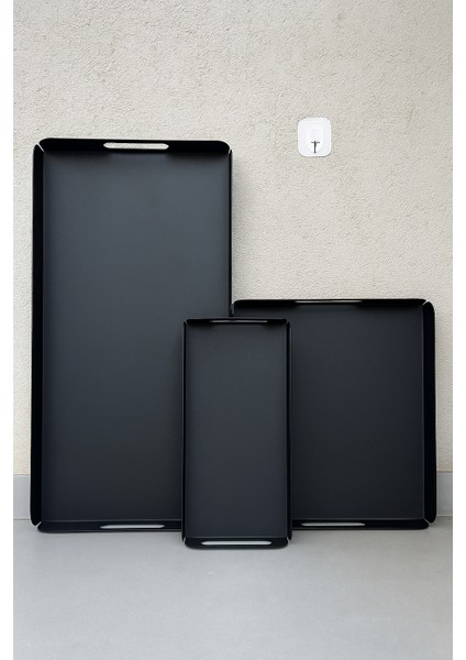 Modern 3’lü Metal Tepsi Seti – Şık Sunum ve Servis Tepsileri,dayanıklı Tasarım