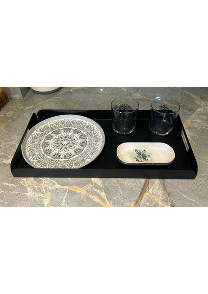 Modern 3’lü Metal Tepsi Seti – Şık Sunum ve Servis Tepsileri,dayanıklı Tasarım fırsatları