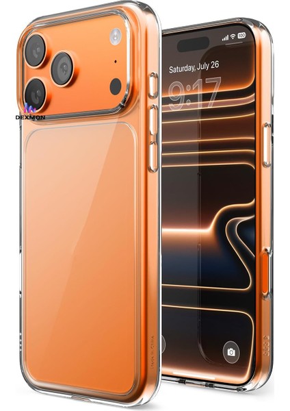 iPhone 17 Pro Uyumlu Kılıf Sararmaz Sert Şeffaf Pc Ultra Ince Kamera Koruma Çıkıntılı