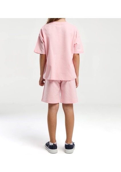 Kız Çocuk Giyim %100 Pamuklu T-Shirt & Şort Ikili Set US01.LL.01.P4.O017 indirimleri
