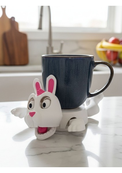 Sevimli Tavşan Bardak Altlığı – Hareketli ve Eğlenceli Kupa Altlığı modelleri