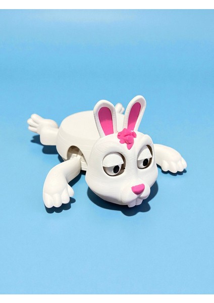 Sevimli Tavşan Bardak Altlığı – Hareketli ve Eğlenceli Kupa Altlığı