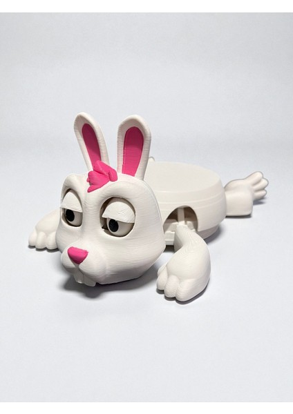 Sevimli Tavşan Bardak Altlığı – Hareketli ve Eğlenceli Kupa Altlığı