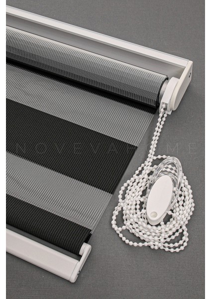 Zebra Stor Perde 09 Siyah Mutfak Çocuk Odası Ofis Balkon Salon Perdesi Güneşlik Perde Plaseco fiyatları