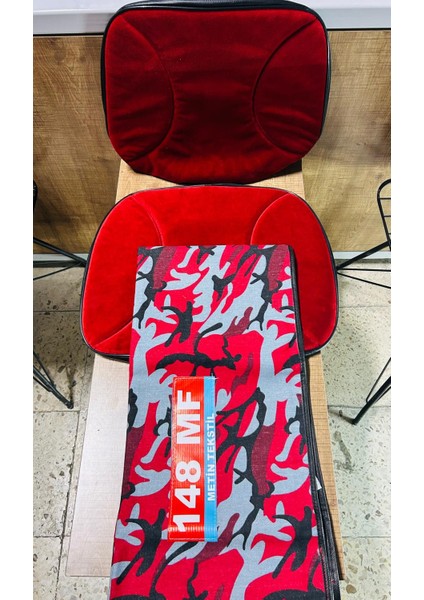 Massey Ferguson 148 Kırmızı Desen Asgari Branda ve Düz Kırmızı Koltuk Kılıfı Takım fırsatları