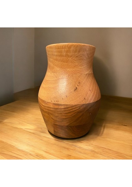 🌰 El Yapımı Ceviz ve Meşe Ağacından Ahşap Vazo indirimleri