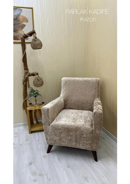 Kadife Lastikli Koltuk Örtüsü Kanepe Kılıfı Çekyat Örtüsü Esnek