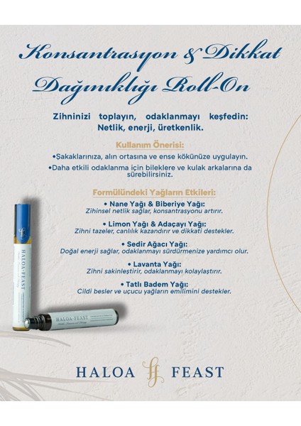 Konsantrasyon & Roll-On 10 ml – Focus & Attention Roll-On 0,3 Fl.oz modelleri