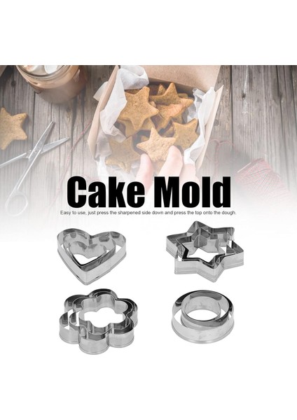Kek Kalıbı - Bisküvi Kalıbı - Fondan Kalıbı 12 Adet fırsatları