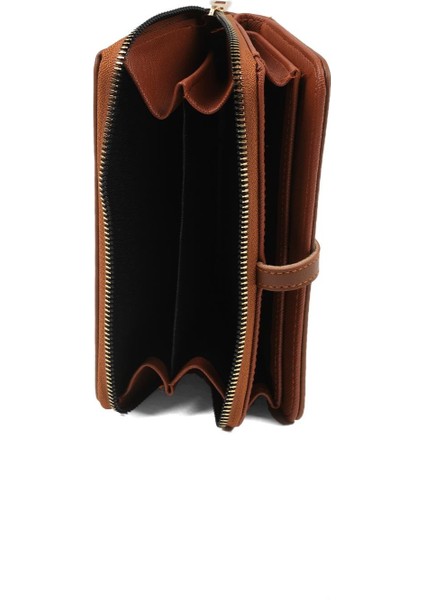 Taba Renk Fermuarlı Kadın Cüzdan indirimleri