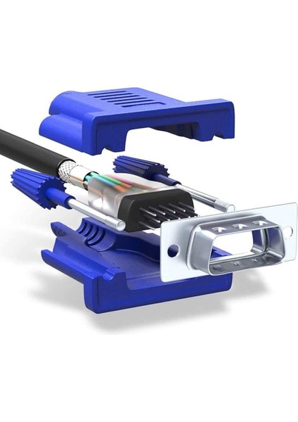 5 Metre VGA Kablo – Full Hd Görüntü Aktarımı, Erkek-Erkek Bağlantı, 15 Pin VGA Monitör Kablosu