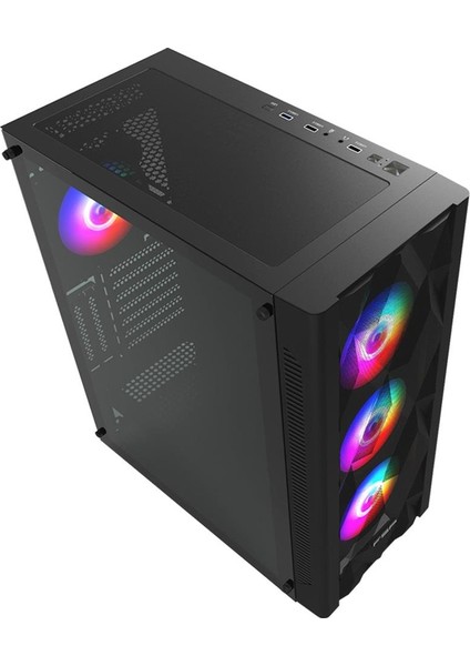 CMT595AL 850W 80+ Gen5 Argb E-Atx Siyah Gamıng Kasa