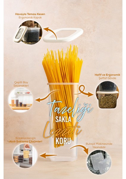 Etiketli 20'li Silikon Kapak Bakliyat ve Baharat Saklama Kabı Beyaz indirimleri