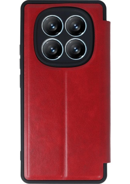 Xiaomi Redmi Note 14 Pro 4g Kılıf Flip Cover - Kırmızı fırsatları