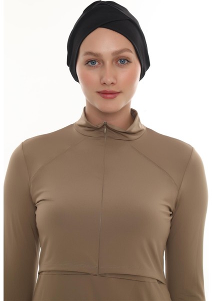 Siyah Pratik Hazır Geçmeli Deniz Havuz Bonesi Swimmy Çapraz 2508_01 fiyatları