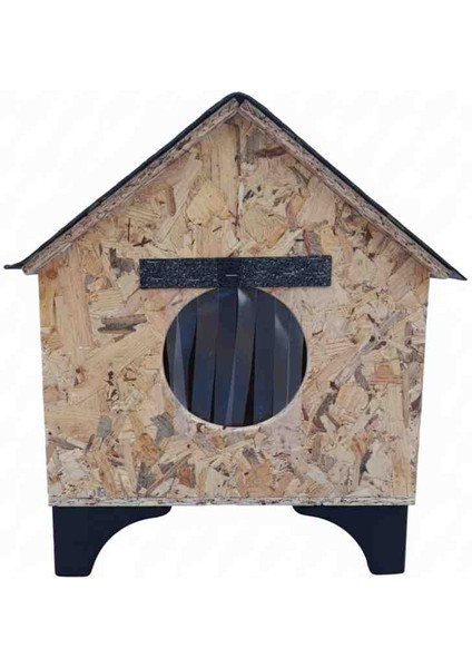 ​🏡 Osb Kedi Kulübesi 45X48X62CM | Ayaklı, Yalıtımlı ve Dayanıklı Dış Mekan Kedi Evi