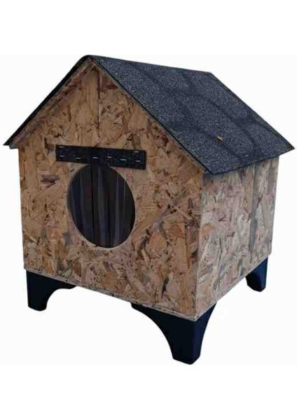 ​🏡 Osb Kedi Kulübesi 45X48X62CM | Ayaklı, Yalıtımlı ve Dayanıklı Dış Mekan Kedi Evi modelleri