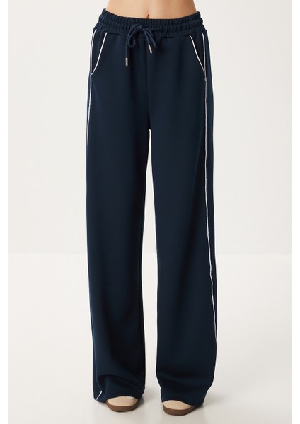 Kontrast Şeritli Modal Eşofman Altı LKB0015 Lacivert fırsatları