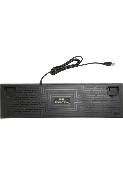 KL-95D Blue Switch Rgb Oyun Klavyesi Gaming Mekanik 104 Tuşlu Rgb LED USB Kablolu Mekanik Klavye