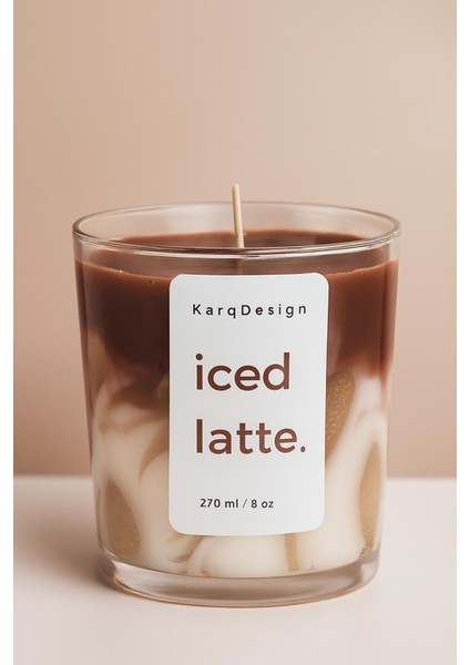 Buzlu Latte Mum - %100 Soya Wax - El Yapımı Doğal Kokulu Mum fiyatları