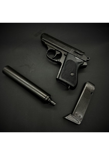 Walther Ppk Susturuculu Dekoratif Maket Tabanca, 1:1 Ölçek James Bond Koleksiyon Modeli (Denix)