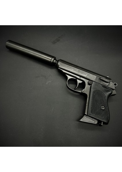 Walther Ppk Susturuculu Dekoratif Maket Tabanca, 1:1 Ölçek James Bond Koleksiyon Modeli (Denix) fırsatları