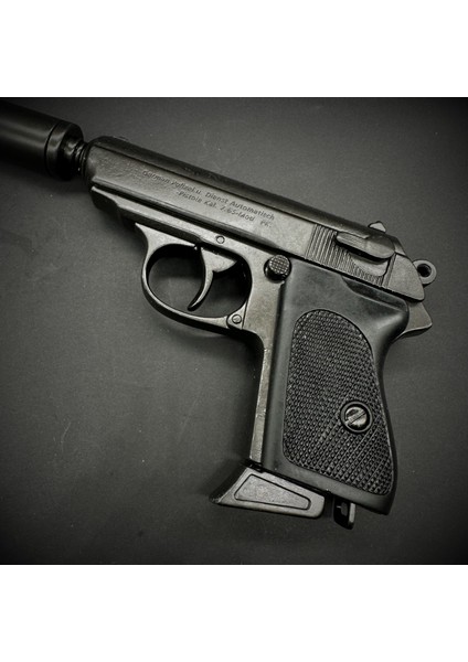Walther Ppk Susturuculu Dekoratif Maket Tabanca, 1:1 Ölçek James Bond Koleksiyon Modeli (Denix) indirimleri