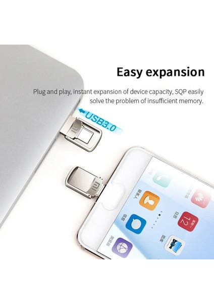 2tb Typc-E Uyumluhem Telefona Hem Bilgisayara Takılabilen Veriaktarımı Flash Bellek fırsatları