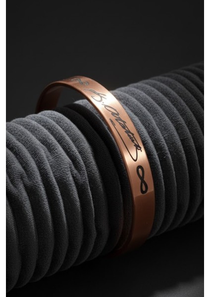 Atatürk Imzalı Bakır Bileklik Sonsuzluk Sembollü Lazer Kazımalı Anlamlı ve Şık Tasarım modelleri