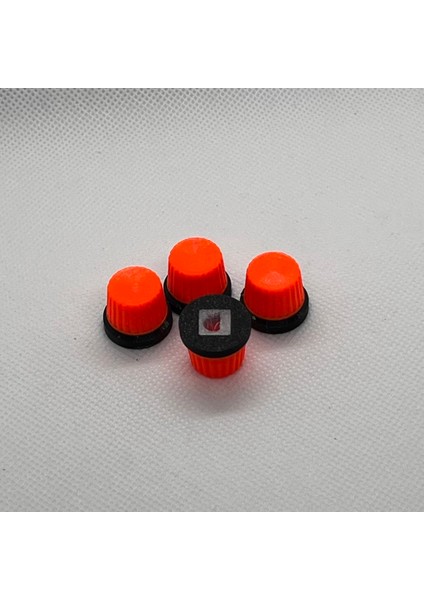 4 Adet Neon Knop Seti Cap Yeşil ve Turuncu Neon, Dj Kapak, Midi Düğme