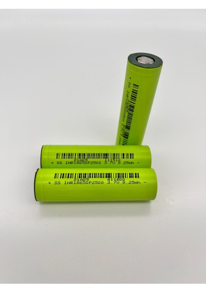 Ss Inr 18650 3.7 Volt 2500 Mah (Yenilenmiş) Scooter ve Robot Süpürge Pili