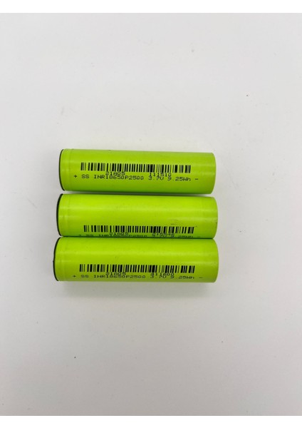 Ss Inr 18650 3.7 Volt 2500 Mah (Yenilenmiş) Scooter ve Robot Süpürge Pili fiyatları