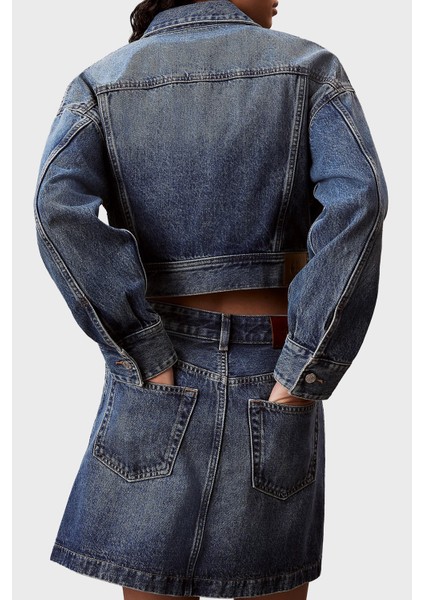 Pamuklu Regular Fit Mini Boy Kot Etek LV047D776G0MH Bayan Etek LV047D776G 0mh